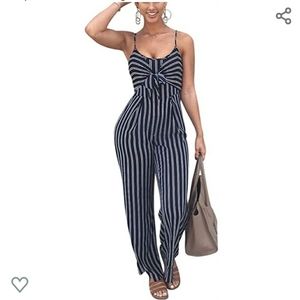 Pinstripe jumpsuit